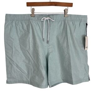 NWT Goodfellow & Co. Men’s Aqua Drawstring Swim Shorts Size XXL